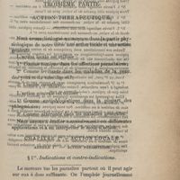 0163 - Page 159 - Troisième partie. Action thérapeutique. Chapitre Ier. Action locale. Article Ier. Action parasiticide. 1er. Indications et contre-indications