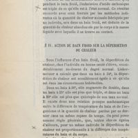 0040 - Page 24 - IV. Action du bain froid sur la déperdition de chaleur