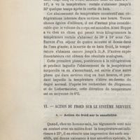 0054 - Page 38 - VI. Action du froid sur le système nerveux. A. Action du froid sur la sensibilité