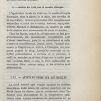 0071 - Page 55 - G. Action du froid sur la moelle allongée / VII. Action du froid sur les muscles