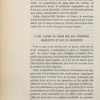 0086 - Page 70 - XII. Action du froid sur les fonctions digestives et sur la nutrition