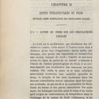 0094 - Page 78 - Chapitre II. Effets thérapeutiques du froid envisagé comme modificateur des circulations locales. I. Action du froid sur les circulations locales
