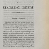 0009 - Page 1 - Observations générales sur l'excrétion urinaire. Prémisses anatomiques