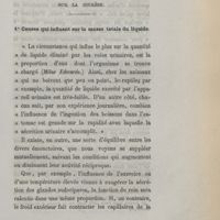 0019 - Page 11 - Influence des conditions biologiques sur la diurèse. 1° Causes qui influent sur la masse totale du liquide