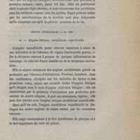 0085 - Page 85 - Lésions appréciables à la vue. a. Angine bénigne, scrofuleuse, superficielle