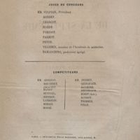 0002 - Page sans numérotation - Juges du concours / Compétiteurs