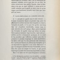 0319 - Page 317 - 4° Valeur séméiologique de l'atrophie papillaire. A. Atrophie de papille dans le tabes dorsalis