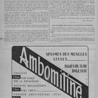 0008 - Page 10 - Questions professionnelles. A propos de la retraite du médecin. - Une réponse [Prof. Muller] / Une circulaire de la caisse de retraite des médecins