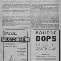 0011 - Page 13 - Une déclaration de la Confédération des Syndicats médicaux français / Intérêts professionnels. Nomination de médecins « assermentés » dans le département de la Seine