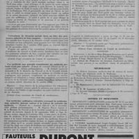 0032 - Page 38 - Informations et nouvelles diverses. Actualité. Noël / Cotisations de sécurité sociale dues au titre des personnes salariées de leur conjoint / Un médecin non patenté remplaçant un médecin patenté n'est pas salarié. (Extrait du journal officiel du 23 novembre 1950.- Débats parlementaires) / Les médecins militaires retraités exerçant la médecine (non salarié) doivent cotiser à la caisse de retraite du médecin.- (Extrait du « Journal officiel » du 8 novembre 1950 (Débats parlementaires) / Nécrologie / Offres et demandes