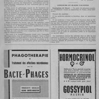 0043 - Page 53 - Informations et nouvelles diverses. Réunions scientifiques. La IIIe semaine endocrinologique / Concours et places vacantes. Sanatorium de Oissel