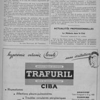 0117 - Page 147 - Questions professionnelles. La retraite du médecin [Dr Jean Boullard] / Actualités professionnelles. Le médecin dans la Cité. Tyrannie criminelle du cinéma