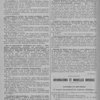 0134 - Page 168 - Sociétés médicales et chirurgicales. Société médicale et anatomo-clinique de Lille. La pénicilline dans les infections vasculaires: infarctus du myocarde, phlébites, artérites / Contribution à l'étude des lombo-sciatiques, hernies discales, épaississements ligamentaires, épidurites / Sur les pancréatites chroniques avec ictère. - Néoplasme pancréatique simulant une pancréatite avec ictère; anastomose bilio-digestive et survie prolongée. - Éléments et difficultés du diagnostic entre cancer et pancréatite / Quelques eczémas artificiels d'aujourd'hui / Paraplégie cyphoscoliotique. - Présentation de radiographies et de pièces / Thrombo-phlébite du sinus caverneux consécutive à un anthrax de la lèvre supérieure. Excision de l'anthrax; traitement iodo-sulfamidé ; guérison / Céphalées tenaces et paroxystiques traitées par les injections intraveineuses d'émulsion de foie de flétan à haute teneur vitaminique / Lupus pharyngo-laryngé à localisations multiples guéri par la méthode de Charpy / Maladie de Wilson chez frère et soeur. Début à 10 et 13 ans. Étude clinique et biologique / Informations et nouvelles diverses. Congrès et réunions. Ve Congrès international des médecins catholiques