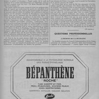0151 - Page 189 - En marge de l'histoire de la médecine. La sorcellerie et les médecins aux XVIe et XVIIe siècles, par Albert Garrigues (A suivre) / Questions professionnelles. A propos de la retraite