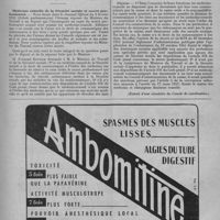 0153 - Page 191 - Questions professionnelles. A propos des maisons d'accouchement « conventionnées ».- Extraits du journal officiel du 8 février 1951 (Débats parlementaires / Médecins conseils de la sécurité sociale et secret professionnel