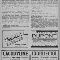 0156 - Page 194 - Informations et nouvelles diverses. Congrès et réunions. 1er Congrès de l'union internationale de médecine thermale et de climatothalassothérapie. (Ostende, Institut thermal, 10-12 mars 1951) / XIXe Congrès de l'office international des épizooties.- Paris, 12, rue de Prony - 10-12 mars 1951 / XIIe Congrès de l'A. R. P. A. internationale (Association pour les recherches sur les parondopathies).- Madrid, 13-18 mars 1951