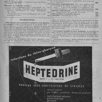 0161 - Page 203 - Sommaire du n° 11 / Informations. XIIIe Congrès international de médecine et de pharmacie militaire (Paris (Val-de-Grâce) 17 au 23 juin 1951) / Le Congrès mondial du kyste hydatique, en hommage au Prof. Dévé est définitivement fixé aux 21, 22 et 23 mai 1951