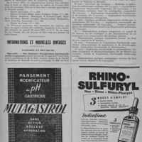0171 - Page 213 - Intérêts professionnels. Rémunération des médecins du travail / Informations et nouvelles diverses. Congrès et réunions. Marseille. - Des journées d'exploration fonctionnelle cardio-respiratoire auront lieu les 30, 31 mars et 1er avril 1951, sous la présidence de M. le Prof Cornil... et sous le patronage de MM. les Prof. Mattei, Morin et de Vernejoul