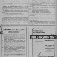 0172 - Page 214 - Informations et nouvelles diverses. Congrès et réunions. Marseille. - Des journées d'exploration fonctionnelle cardio-respiratoire auront lieu les 30, 31 mars et 1er avril 1951, sous la présidence de M. le Prof Cornil... et sous le patronage de MM. les Prof. Mattei, Morin et de Vernejoul / Journées de médecine rurale organisée à l'étude de médecine de Limoges, par l'Association de médecine rurale, les 2 et 3 juin 1951 / Faculté de Paris. Clinique des maladies du sang (Professeur Paul Chevallier. - Enseignement du second semestre 1951