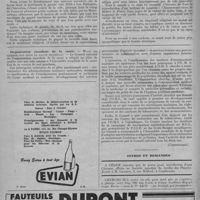 0176 - Page 218 - Informations et nouvelles diverses. Actualité. Parachutages / Organisation mondiale de la santé. Plan de quatre ans pour la santé mondiale / Offres et demandes
