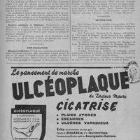 0189 - Page 235 - Informations et nouvelles diverses. Concours et places vacantes. Sanatorium de la Guiche (Saône-et-Loire) / Hygiène publique et hôpitaux (Secrétariat de la direction).- Poste de jeune médecin offert par le bureau pour l'installation des personnes immigrées en Guyane à Saint-Jean-du-Maroni pour soigner un groupe de personnes réfugiées / Bibliographie. Hommes et mondes (N° de Mars), commence une série de portraits littéraires consacrés aux romanciers d'après-guerre; le soin en est confié à Gérard Caillet qui prélude par Hervé Bazin, Gilbert Sigaux, Maurice Druon et Henry Castillou / Nécrologie