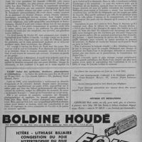 0224 - Page 282 - Informations et nouvelles diverses. Actualité. Voyage présidentiel / XXIIIe salon des médecins, dentistes, pharmaciens et vétérinaires / Offres et demandes