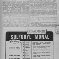 0235 - Page 297 - Informations et nouvelles diverses. Faculté de Paris. Chaire de clinique médicale propédeutique (Hôpital Broussais. Professeur Pasteur Vallery-Radot).- Cours médical de perfectionnement sur la pathologie rénale (du samedi 21 au jeudi 26 avril 1951) / Chaire de clinique des maladies cutanées et syphilitiques. Hôpital Saint-Louis (Professeur H. Gougerot)