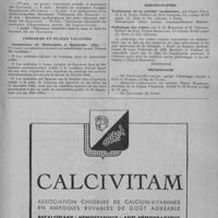 0237 - Page 299 - Informations et nouvelles diverses. Facultés de Province. Hôpital Léopold-Bellan. - Une série de conférences destinées aux médecins praticiens a lieu à l'Hôpital Léopold-Bellan du 6 avril au 6 juillet 1951 à 21h, dans la salle des conférences de l'Hôpital Léopold-Bellan, 6, rue Jules-Guesde (14e) / Concours et places vacantes. Sanatorium de Bellecombe, à Hauteville (Ain) / Bibliographie. Traitement de la stérilité involontaire, par Frank Viala et J. A. Huet. Préface du Prof. Leriche... (G. Doin et Compagnie, éditeurs, à Paris) / Pathologie des veines, par J. D. Martinet et R. Tubiana. Préface du Prof. Funck-Brentano... (G. Doin, et Compagnie, éditeurs) / Nécrologie