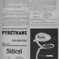 0251 - Page 315 - Questions professionnelles. La retraite. A propos d'un cas particulier de paiement du capital de rachat pour l'obtention d'une pension de veuve / A propos de la médecine de Mines / Intérêts professionnels. Syndicat national des médecins des hôpitaux privés (à but non lucratif) / A l'attention des médecins du travail