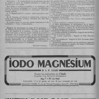 0284 - Page 356 - Sociétés médicales et chirurgicales. Société française de phlébologie. Propos sur le pratique des injections sclérosantes de varices / Dangers du dicoumarol au cours de la grossesse / Informations et nouvelles diverses. Congrès et réunions. Journées internationales de la lumière (Paris, 26-30 septembre 1951)