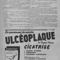 0285 - Page 357 - Informations et nouvelles diverses. Congrès et réunions. Journées internationales de la lumière (Paris, 26-30 septembre 1951) / Faculté de Paris. Clinique urologique (Hôpital Cochin, 27, rue du Faubourg-Saint-Jacques). Prof. B. Fey / Cours et conférences. Hôpital Laennec / Cours complémentaire d'hygiène sportive (1951)