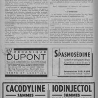 0298 - Page 374 - Questions professionnelles. Le corps médical est-il responsable du déficit de la sécurité sociale ? (Suite et fin) / La retraite