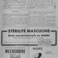 0307 - Page 387 - Sommaire du n° 20 / Informations. Monument au Professeur E. Jeanbrau / La médecine infantile