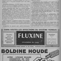 0316 - Page 396 - Sociétés médicales et chirurgicales. Société médicale et anatomo-clinique de Lille. Maladie d'Osler et pénicilline / Pénicillino-résistance / Forme silencieuse d'un abcès du cerveau d'origine traumatique / Neuf coqueluches compliquées traitées par la streptomycine / Invagination du jéjunum après gastro-entérostomie / Arthrogrammes de la hanche. Leur intérêt dans le traitement de la luxation congénitale / Présentation d'un film d'enseignement sur les signes cliniques de la tumeur blanche du genou / Présentation d'urographies et pyélographies d'un homme opéré il y a deux ans de cystectomie totale avec urétérostomie cutanée bilatérale / Suites de cystectomie totale avec implantation urétéro-intestinale pour néo infiltré de la vessie