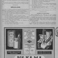 0335 - Page 419 - Informations et nouvelles diverses. Examen d'aptitude aux fonctions de médecin breveté de la marine marchande / Nécrologie / Offres et demandes