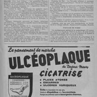 0349 - Page 437 - Informations et nouvelles diverses. Réunions et Congrès. Journées médicales toulousaines / Journées de la clinique médicale thérapeutique de Marseille (Prof. Jean Olmer) / Faculté de Paris. Un enseignement spécial de la malariologie