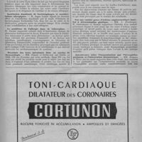 0365 - Page 457 - Sociétés médicales et chirurgicales. Société française d'allergie. La flore mycologique de l'atmosphère de Paris en 1948 / Instillation duodénale de bactériophages et manifestations allergiques / Le problème de l'allergie dans la tuberculose / Résultats des tests épicutanés dans un Service de dermatologie / Intolérance cutanée à la tige d'artichaut / Sur une variété grave d'oedème angioneurotique familial à détermination glottique / Interférence entre l'immunisation par l'hémophilus pertussis et l'intoxication histaminique
