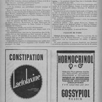 0380 - Page 476 - Informations et nouvelles diverses. Congrès et réunions. Journées thérapeutiques de Pairs (16-17 octobre 1951). Les journées thérapeutiques de Paris 1951, organisées par l'Union thérapeutique de Paris 1951, se dérouleront à Paris les 16 et 17 octobre / Société de médecine et d'hygiène du travail de Strasbourg / Faculté de Paris. Clinique de la tuberculose.- Hôpital Laennec, 42, rue de Sèvres. Prof. M. Étienne Bernard - Cours de perfectionnement sur la tuberculose (22 octobre - 4 décembre 1951)