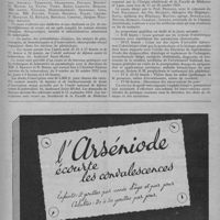 0381 - Page 477 - Informations et nouvelles diverses. Faculté de Paris. Clinique de la tuberculose.- Hôpital Laennec, 42, rue de Sèvres. Prof. M. Étienne Bernard - Cours de perfectionnement sur la tuberculose (22 octobre - 4 décembre 1951) / Facultés de Provinces. Lyon.- Un cours de perfectionnement d'obstétrique, organisé par la clinique obstétricale de la Faculté de médecine de Lyon, aura lieu du 15 au 28 octobre 1951
