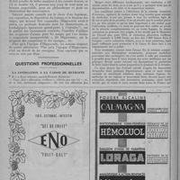 0406 - Page 510 - Variété. Ce que la Faculté n'enseigné point / Questions professionnelles. La cotisation à la caisse de retraite