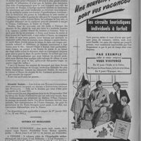 0426 - Page 534 - Actualité. Les voyages en 1840 / Sécurité sociale.- Les élèves des écoles d'infirmières sont désormais soumises au régime d'Assurances sociales des étudiants / Offres et demandes
