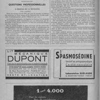 0430 - Page 542 - Variété. L'évaluation des dates par le radio-carbone (suite et fin) / Questions professionnelles. A propos de la retraite. Une enquête