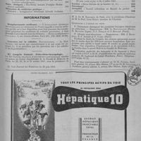 0435 - Page 547 - Sommaire du n° 29 / Informations. Remplacements médicaux / Entretien sur la cellulite. Rectifications / Ile Congrès français d'oto-rhino-laryngologie