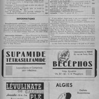 0443 - Page 563 - Sommaire du n° 30 / Informations. Remplacements médicaux / Information littéraire.- Prix « François de Neufchâteau»