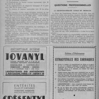 0448 - Page 568 - Questions médico-sociales. L'avortement, question d'actualité / Questions professionnelles. La responsabilité civile du médecin