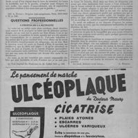 0503 - Page 647 - En marge de l'histoire de la médecine. Le selago, plante magique de la médecine gauloise, par Albert Garrigues (A suivre) / Questions professionnelles. A propos de la retraite [A. Herpin]