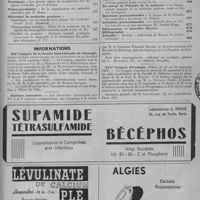 0515 - Page 667 - Sommaire du n° 38 / Informations. XIVe Congrès de la société internationale de chirurgie. Cinquantième anniversaire de la Fondation de la société (Paris 23-29 septembre 1951) / Journées lyonnaises / XLVe Congrès d'urologie. (Paris, du 26 au 29 septembre 1951)