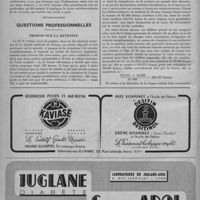 0538 - Page 694 - En marge de la médecine. Le foyer américain et le foyer méditerranéen de la couvade, par Albert Garrigues / Questions professionnelles. Propos sur la retraite