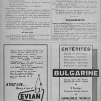 0542 - Page 698 - Informations et nouvelles diverses. Service de santé militaire. L'examen d'aptitude au grade de médecin, pharmacien ou dentiste auxiliaire aura lieu Paris en décembre 1951 / Nécrologie / Bibliographie. Traité de médecine (publié sous la direction de MM. le Prof. A. Lemierre, Prof. Ch. Lenormant, Dr Ph. Pagniez, Prof. P. Savy, Prof. Noël Fiessinger, Prof. L. De Gennes, Dr A. Ravina). Secrétaires généraux : A. Ravina et J. Patel..., Masson et Compagnie, édit.