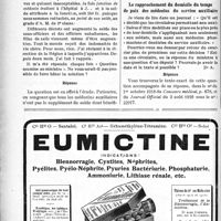 0023 - Page 24-XIV - Correspondance. A propos de la solde des médecins du service auxiliaire / Le rapprochement du domicile du temps de paix des médecins du service auxiliaire
